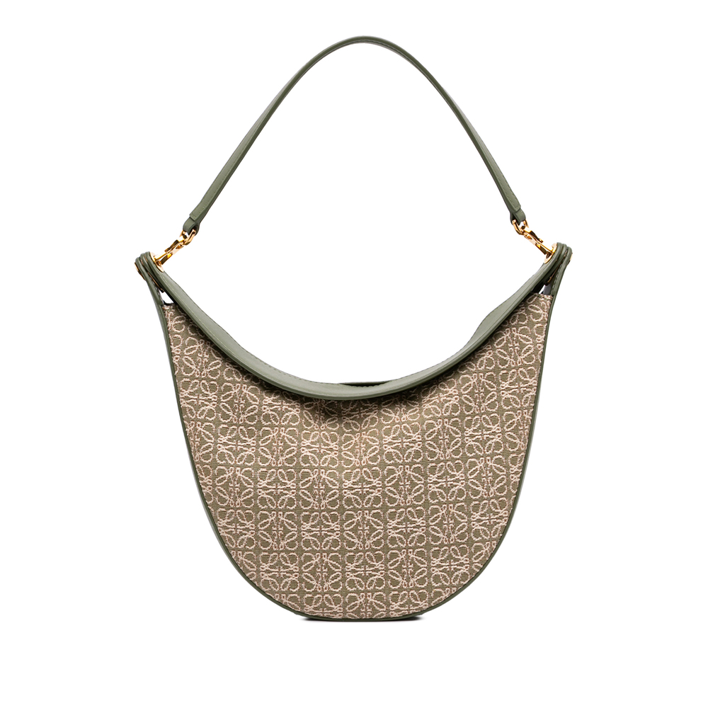 Pre-Loved LOEWE Anagram Canvas Luna Hobo